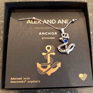 NWT Alex & Ani Anchored Necklace/Bracelet Combo 💙